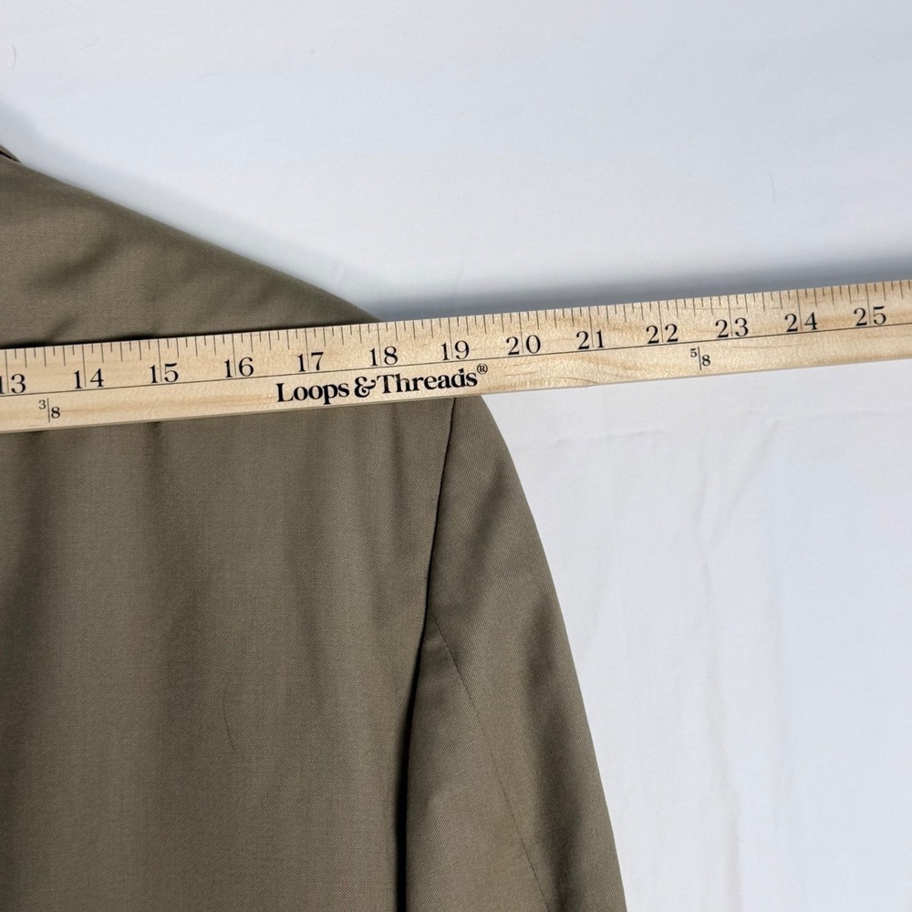 Jos A Bank Mens Blazer Sport Coat 44R Brown Wool Executive Professional - Picture 8 of 12